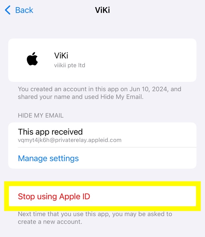 Smettere di usare l'app Viki.jpeg